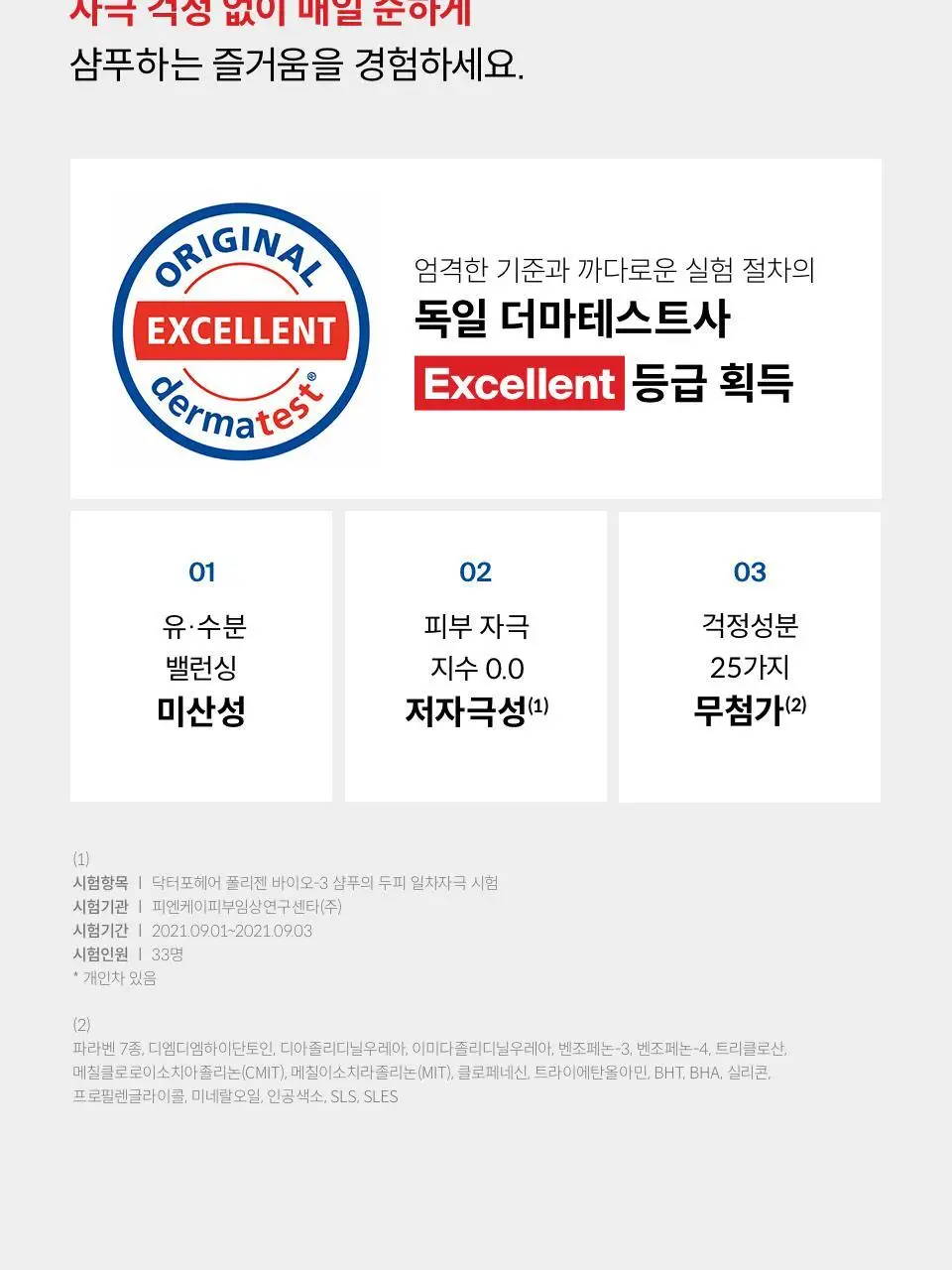 [대용량 샴푸 기획] 닥터포헤어 폴리젠 바이오-3 샴푸 750ml+ 200ml 탈모증상완화 샴푸 상세페이지 27